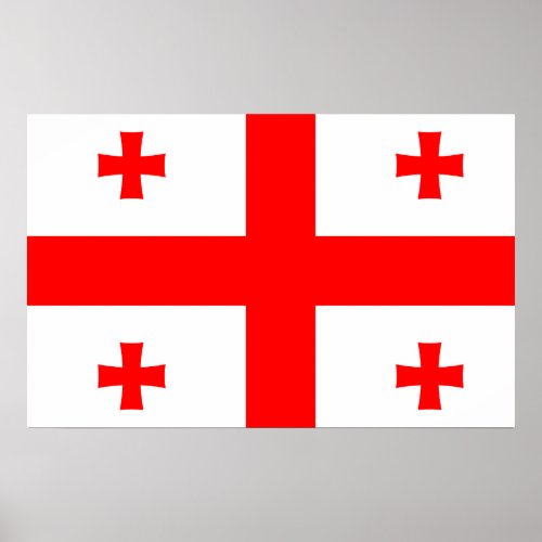 Georgia National World Flag Poster
