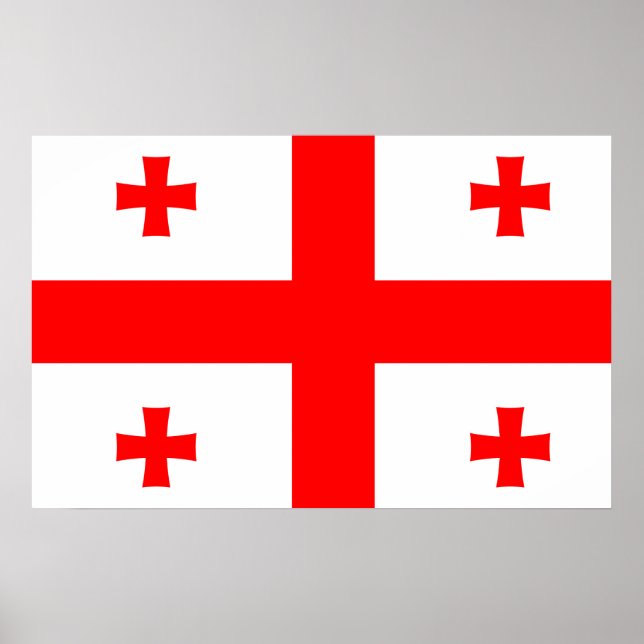 Georgia National World Flag Poster (Front)