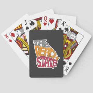 Georgia Nickname Word Art Poker Cards