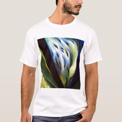 Georgia O Keeffe Blue and Green Music T_Shirt