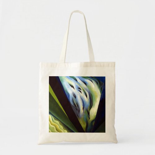 Georgia O Keeffe Blue and Green Music Tote Bag