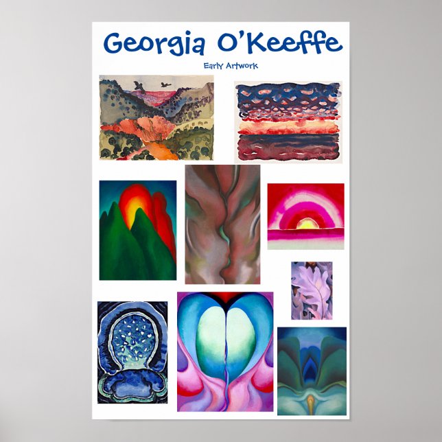 Georgia O’Keeffe, Early Artwork, Poster (Front)