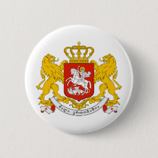 Georgia Official Coat Of Arms Heraldry Symbol Button