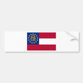 Georgia  Official State Flag Bumper Sticker