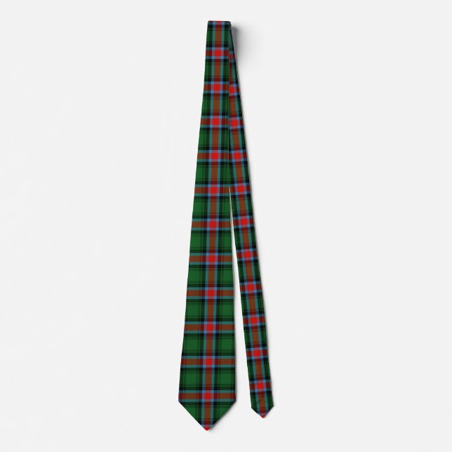 Georgia official state tartan neck tie (Front)