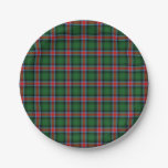 Georgia official state tartan paper plates