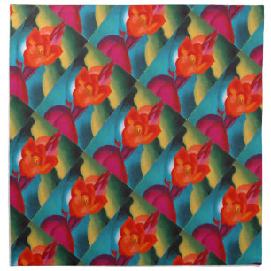 Georgia O'Keefe 1919 Red Canna Napkin