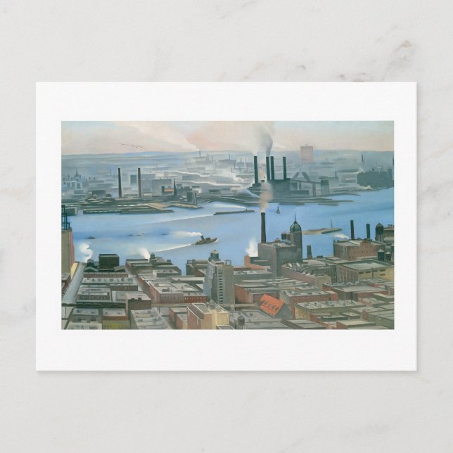 Georgia O'Keefe, East River from the 30th Story Postcard (Front)