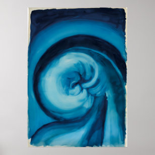 Georgia O'Keeffe - Blue I  Poster