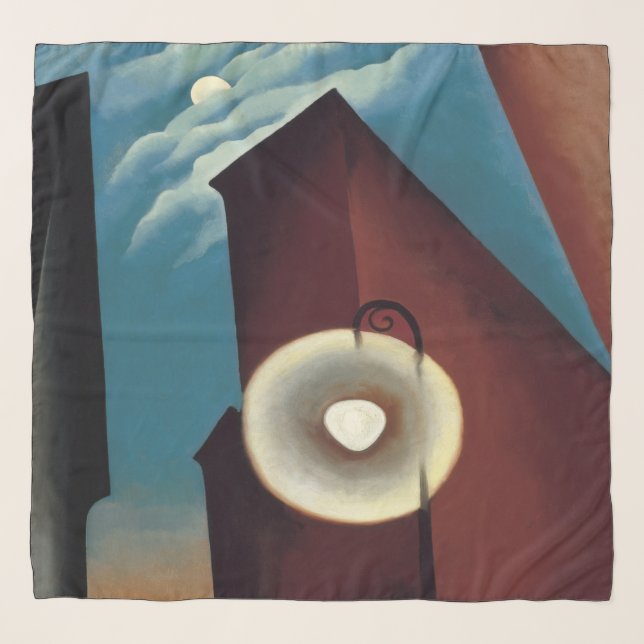 Georgia O'Keeffe calle nueva york luna Scarf (Front)
