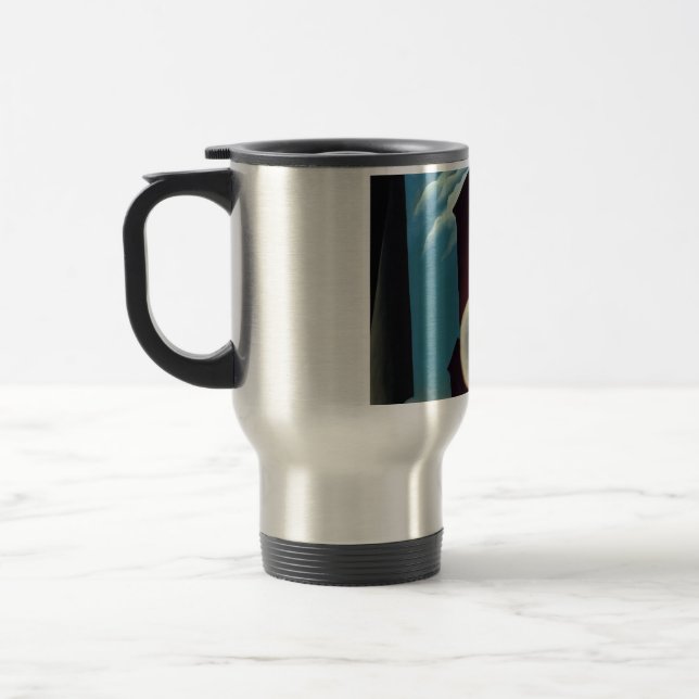 Georgia O'Keeffe calle nueva york luna Travel Mug (Left)