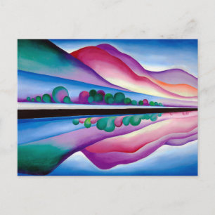 Georgia O'Keeffe, Lake George Reflection (1921) Postcard