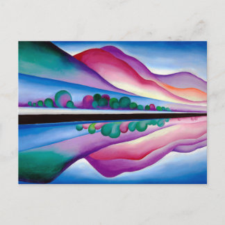 Georgia O'Keeffe, Lake George Reflection (1921) Postcard