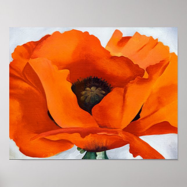 Georgia O'Keeffe -  Red Poppy - 1927 Poster (Front)