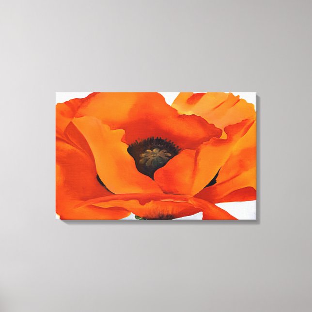 Georgia O'Keeffe - Red Poppy Canvas Print (Front)