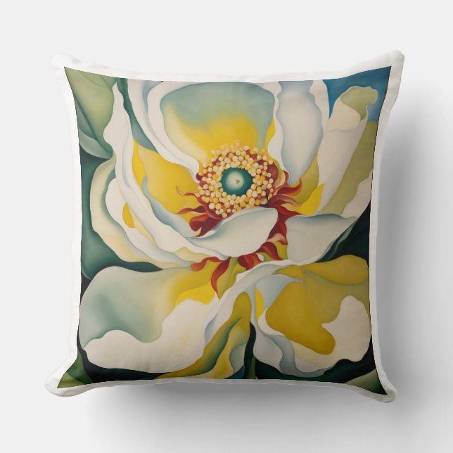 georgia okeeffe throw pillow (Front)