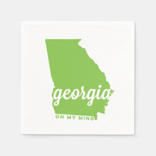 georgia on my mind apple green napkins