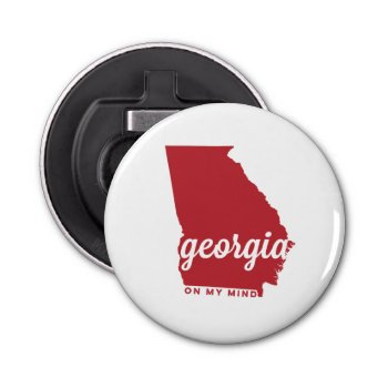 Georgia | On My Mind | Cherry Bottle Opener by PaperFinch at Zazzle