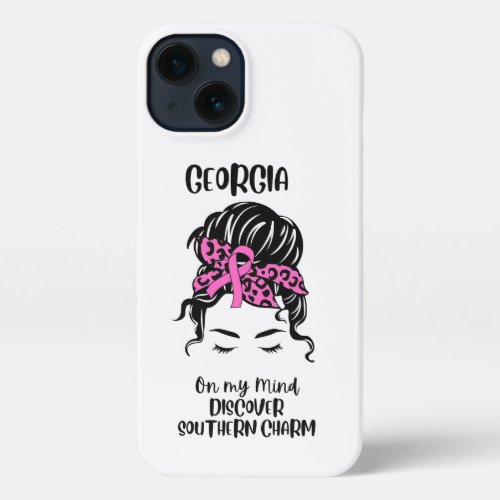 GEORGIA On My Mind Discover Southern Charm iPhone 13 Case