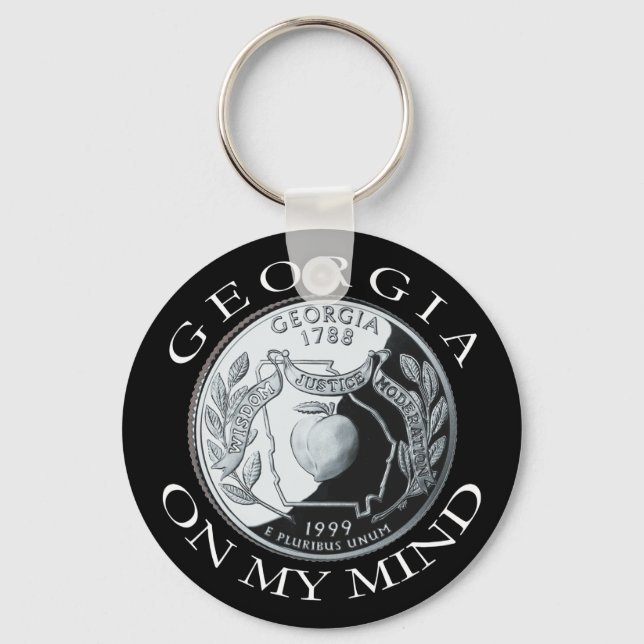 GEORGIA ON MY MIND KEYCHAIN (Front)