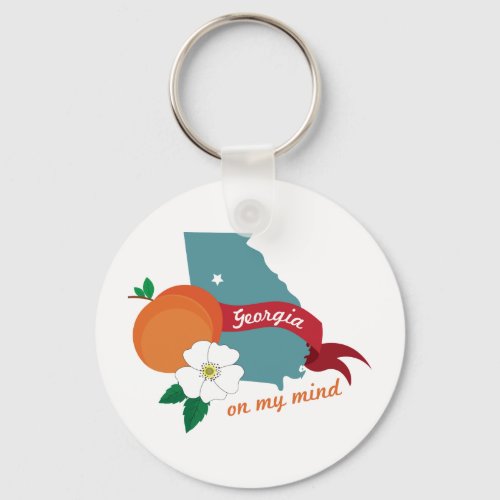 Georgia On My Mind Keychain