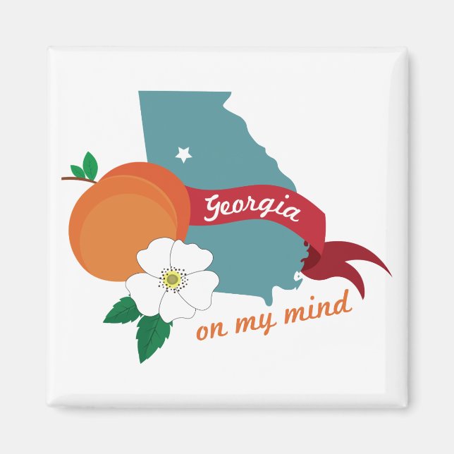 Georgia On My Mind Magnet (Front)