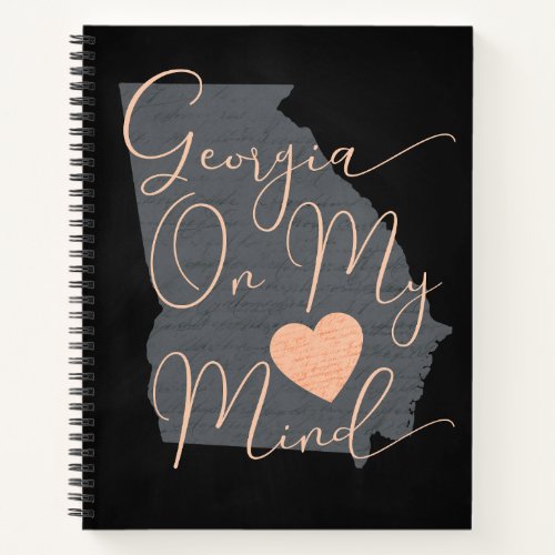 Georgia On My Mind Notebook