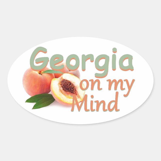 GEORGIA OVAL STICKER (Front)