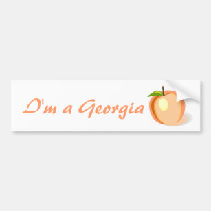 Georgia Peach bumper sticker