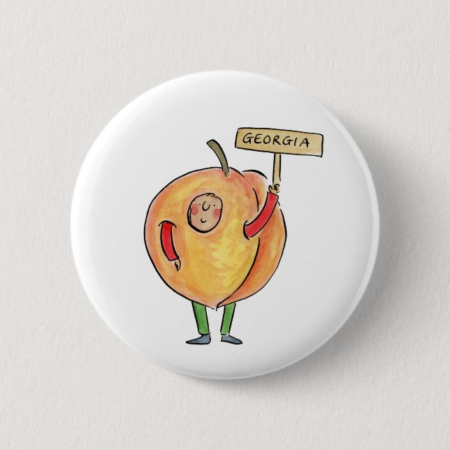 Georgia Peach Button (Front)
