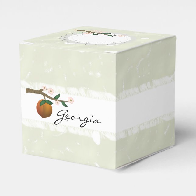 Georgia Peach Favor Boxes (Front Side)