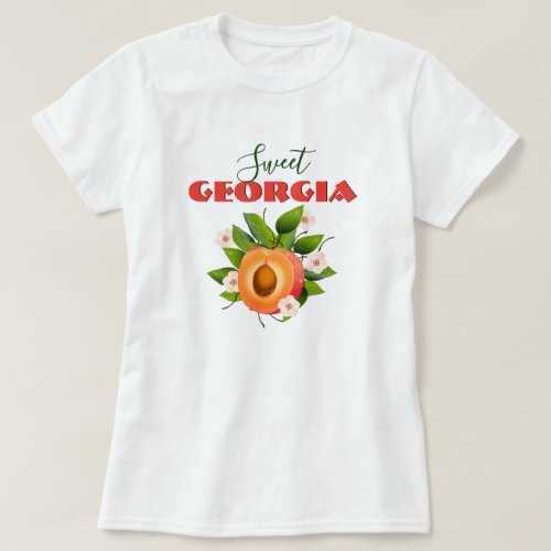 Georgia Peach Fruit T_Shirt