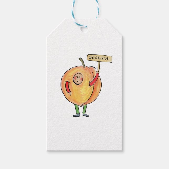 Georgia Peach Gift Tags (Front)