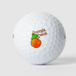 Georgia Peach Golf Balls at Zazzle