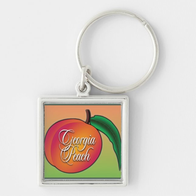 Georgia Peach Keychain (Front)