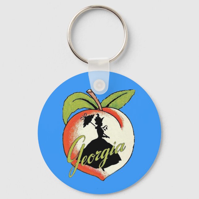 Georgia Peach Keychain (Front)