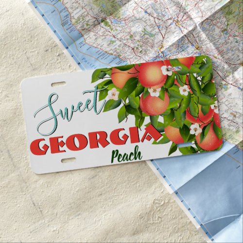 Georgia Peach License Plate