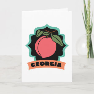 Georgia Peach Logo Card