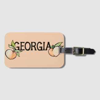 Georgia Peach Luggage Tag