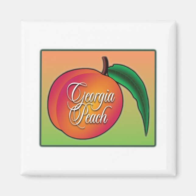 Georgia Peach Magnet (Front)