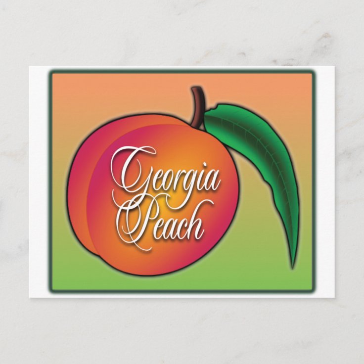 Peach Postcard Zazzle