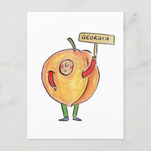 Georgia Peach Postcard