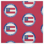 Georgia Peach State Personalized Flag Fabric