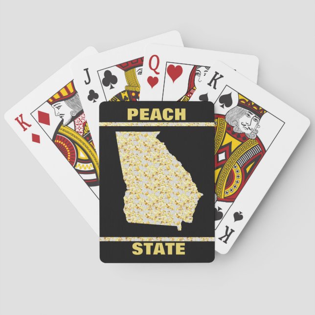 GEORGIA PEACH STATE POKER CARDS (Back)