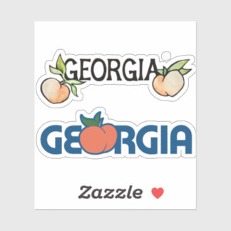Georgia Peach State Pride Design Sticker