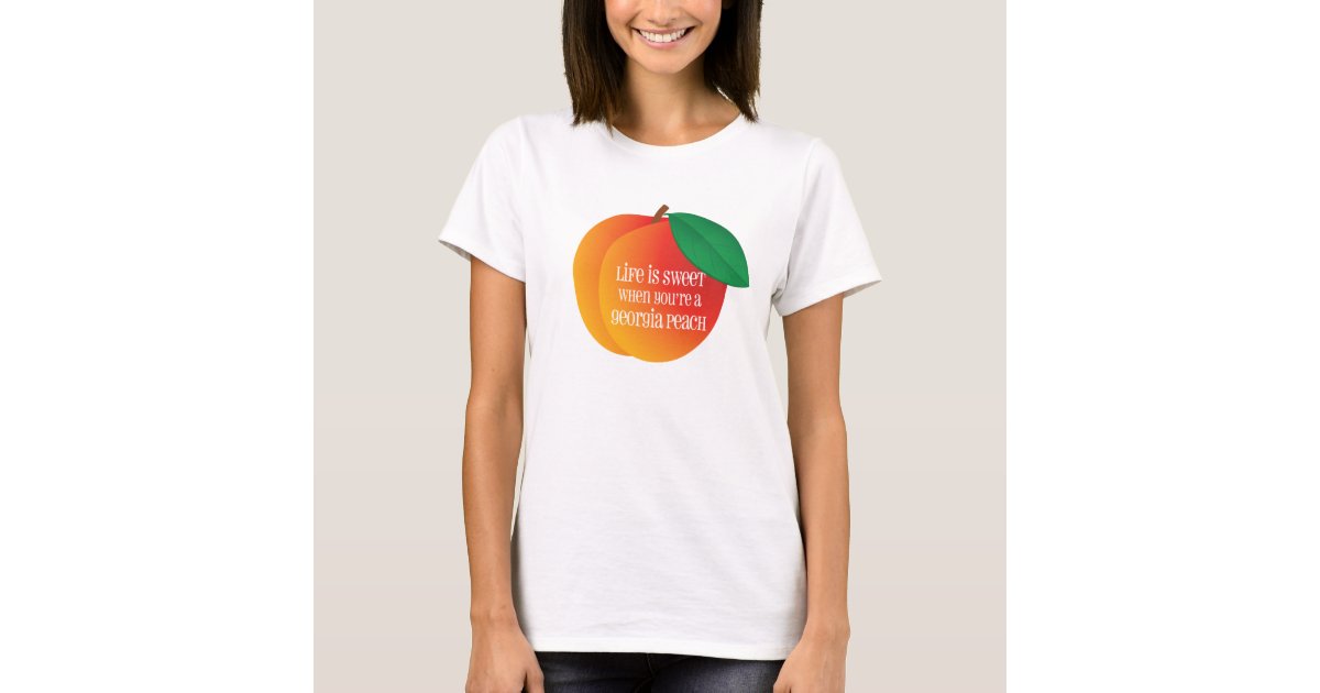 Peach TShirt Zazzle