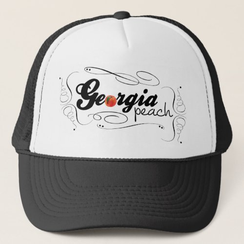 georgia peach trucker hat
