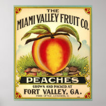 Georgia Peaches Crate Label