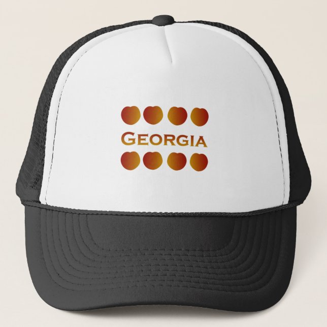 Georgia Peaches Logo Trucker Hat (Front)