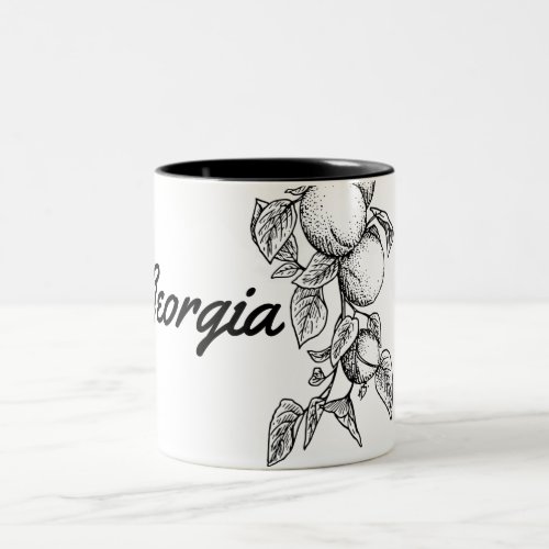 Georgia Peaches Two_Tone Coffee Mug